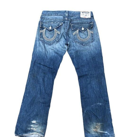VINTAGE true religion jeans size 36 STRAIGHT blue - Picture 4 of 14